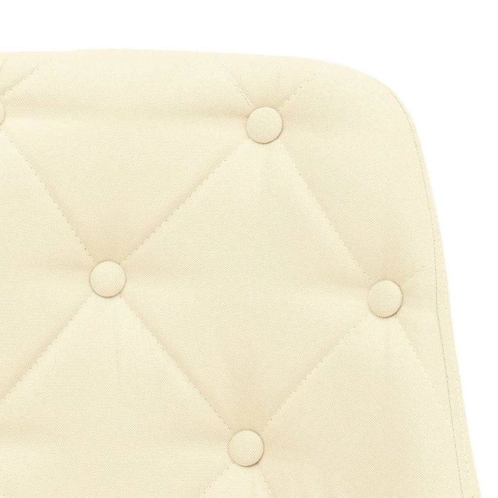 Scaun de bucătărie pivotant, crem, material textil WALTI
