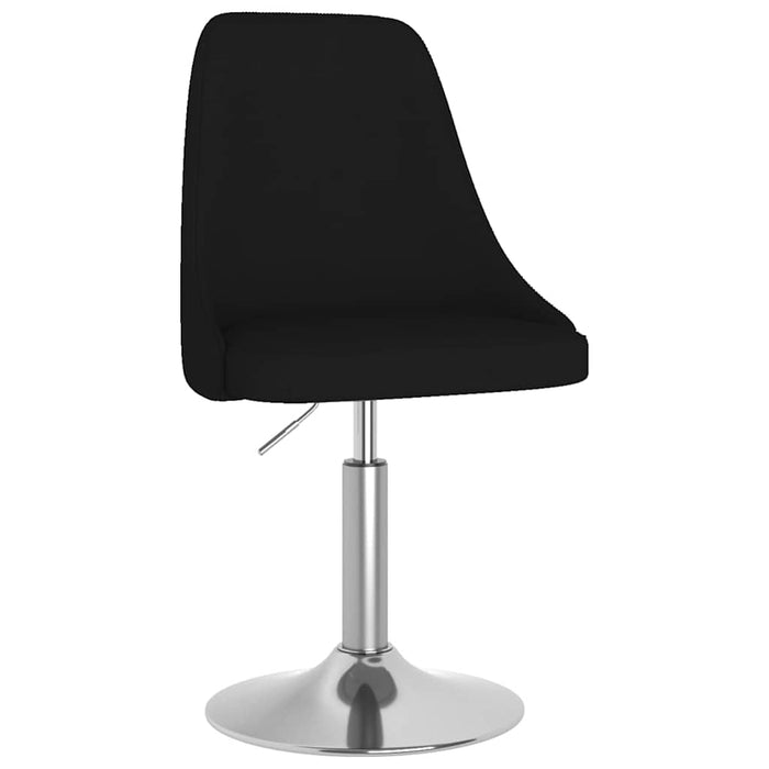 Scaune de bucătărie pivotante, 2 buc., negru, material textil WALTI