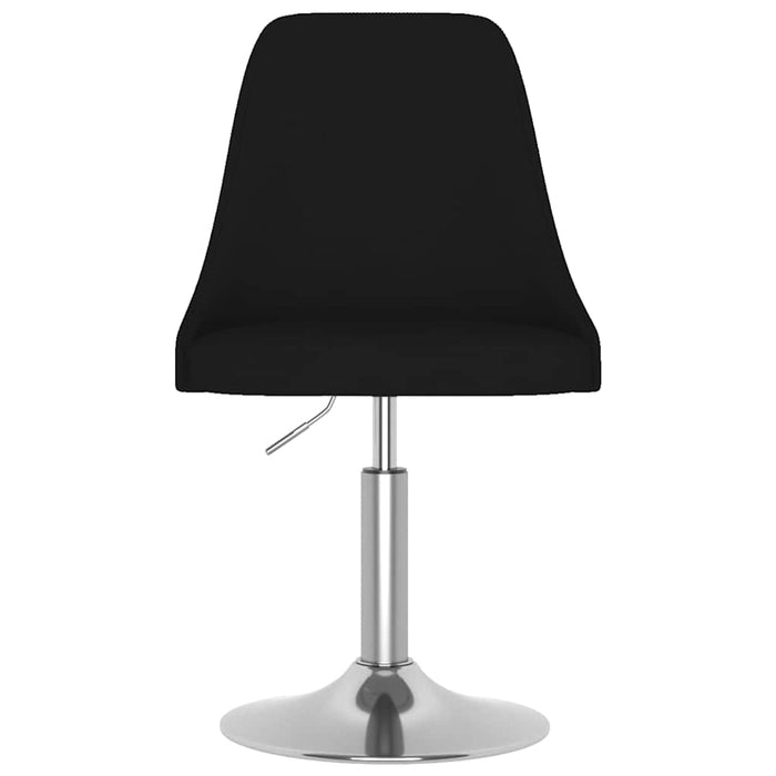 Scaune de bucătărie pivotante, 2 buc., negru, material textil WALTI
