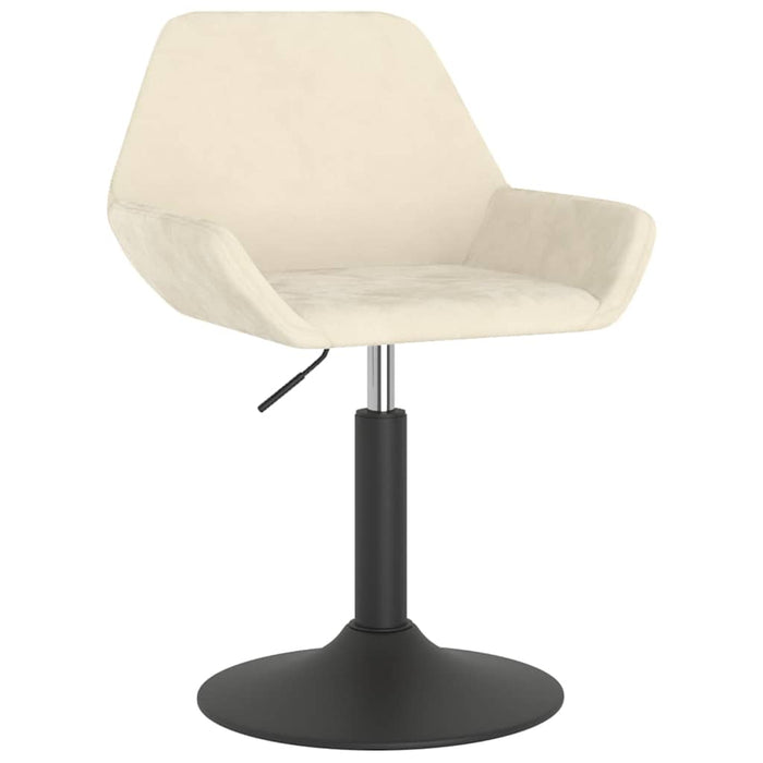 Scaun de bucătărie pivotant, crem, catifea WALTI