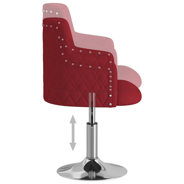 Scaun de bucătărie, roșu vin, material textil WALTI