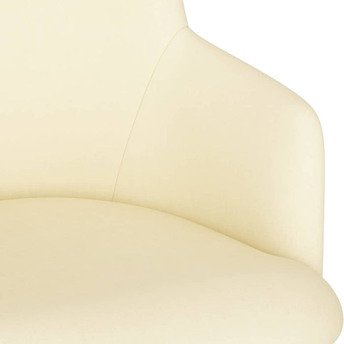 Scaune de sufragerie, 6 buc., crem, material textil WALTI