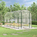 Seră transparentă 160x400x190 cm PVC/oțel vopsit electrostatic - WALTI WALTI