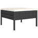 Set mobilier de grădină cu perne, 5 piese, negru, poliratan - WALTI WALTI