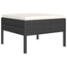 Set mobilier de grădină cu perne, 8 piese, negru, poliratan - WALTI WALTI