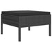 Set mobilier de grădină cu perne, 8 piese, negru, poliratan - WALTI WALTI