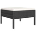Set mobilier de grădină cu perne, 8 piese, negru, poliratan - WALTI WALTI