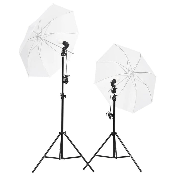 Kit studio foto cu set de lămpi, fundal și reflector - WALTI WALTI