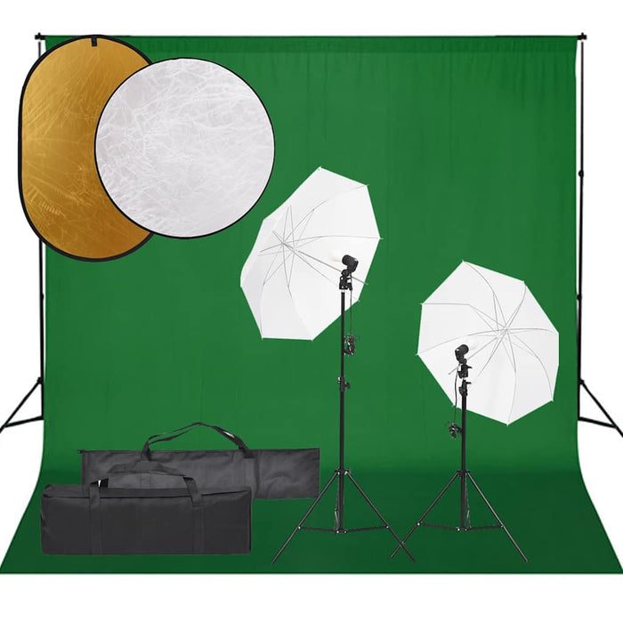Set studio foto cu lampă, fundal și reflector - WALTI WALTI