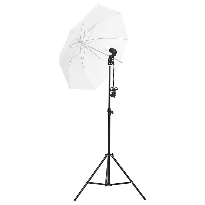 Set studio foto cu set de lumini, fundal și reflector WALTI