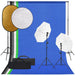 Set studio foto cu set de lumini, fundal și reflector - WALTI WALTI