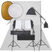 Set studio foto cu set de lumini, fundal și reflector - WALTI WALTI