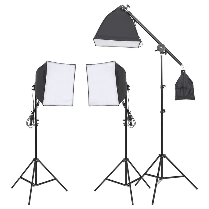 Set studio foto cu set de lumini, fundal și reflector - WALTI WALTI