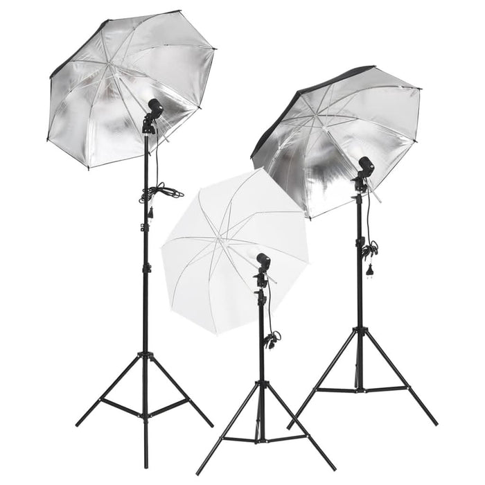 Set studio foto cu lumină, fundal și reflector - WALTI WALTI