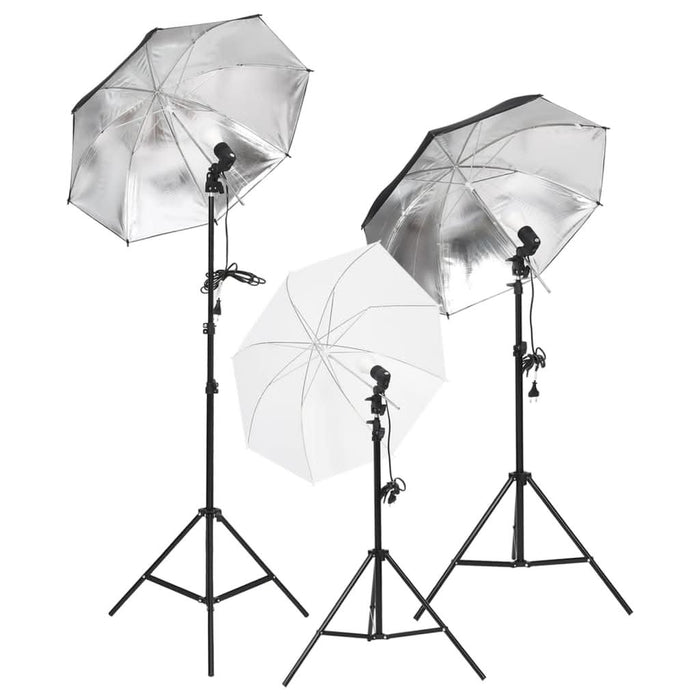 Kit studio foto cu set de lumini, fundal și reflector - WALTI WALTI