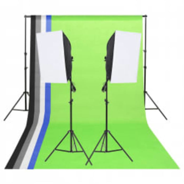 Set studio foto cu lumină, fundal și reflector - WALTI WALTI