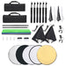 Kit studio foto cu set de lumini, fundal și reflector - WALTI WALTI