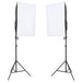 Kit studio foto cu set de lumină și fundal - WALTI WALTI
