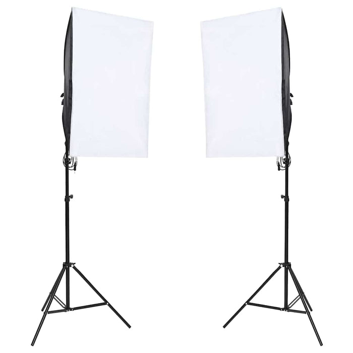 Kit studio foto cu set de lumină și fundal WALTI