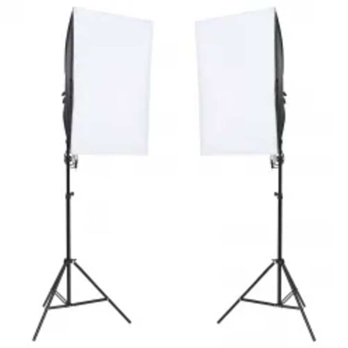 Kit studio foto cu set de lumini, fundal și reflector WALTI