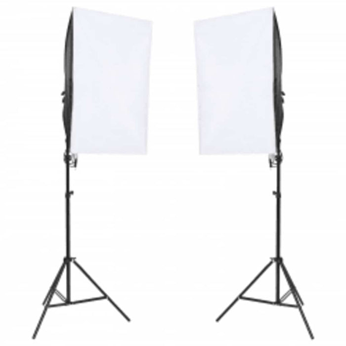 Kit studio foto cu set de lumini, fundal și reflector WALTI