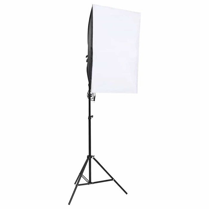 Kit studio foto cu set de lumini, fundal și reflector WALTI