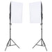 Kit studio foto cu set de lumini, fundal și reflector - WALTI WALTI