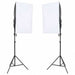Kit studio foto cu set de lumină și fundal - WALTI WALTI