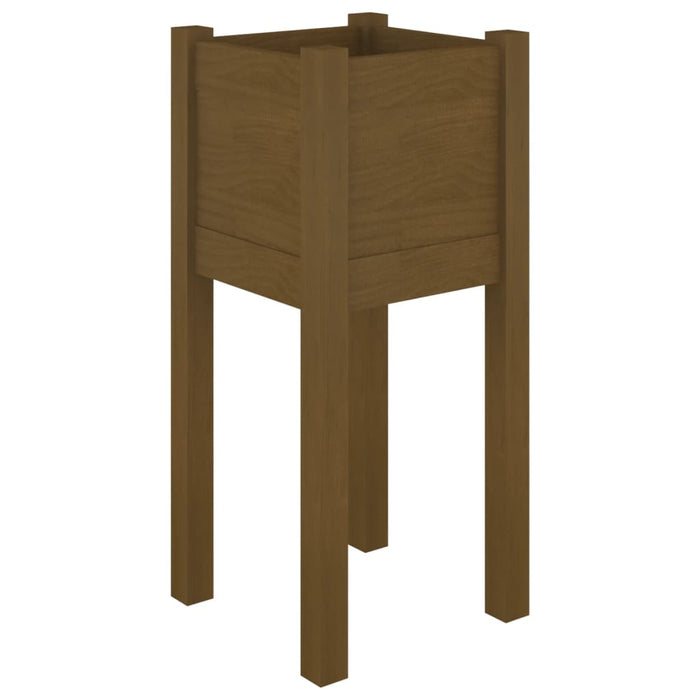 Jardiniere grădină 2 buc. maro miere 31x31x70 cm lemn masiv pin - WALTI WALTI