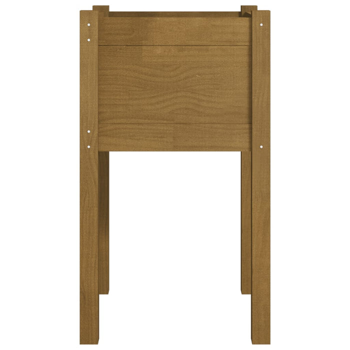 Jardiniere grădină 2 buc. maro miere 40x40x70 cm lemn masiv pin - WALTI WALTI
