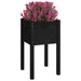 Jardiniere grădină, 2 buc, negru, 40x40x70 cm, lemn masiv pin - WALTI WALTI