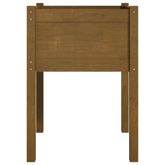 Jardiniere grădină 2 buc. maro miere 50x50x70 cm lemn masiv pin - WALTI WALTI