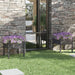 Jardiniere de grădină, 2 buc., gri, 70x70x70 cm, lemn masiv pin - WALTI WALTI