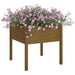 Jardiniere grădină 2 buc. maro miere 70x70x70 cm lemn masiv pin - WALTI WALTI