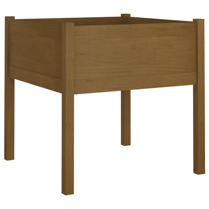 Jardiniere grădină 2 buc. maro miere 70x70x70 cm lemn masiv pin - WALTI WALTI