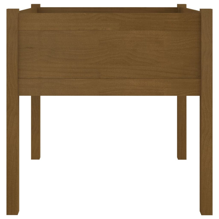 Jardiniere grădină 2 buc. maro miere 70x70x70 cm lemn masiv pin - WALTI WALTI