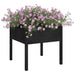 Jardiniere grădină, 2 buc., negru, 70x70x70 cm, lemn masiv pin - WALTI WALTI