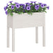 Jardiniere de grădină, 2 buc., alb, 70x31x70 cm, lemn masiv pin - WALTI WALTI