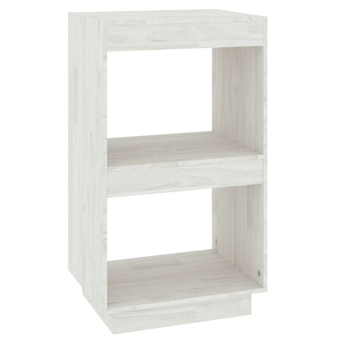 Bibliotecă, alb, 40x30x71 cm, lemn masiv de pin WALTI