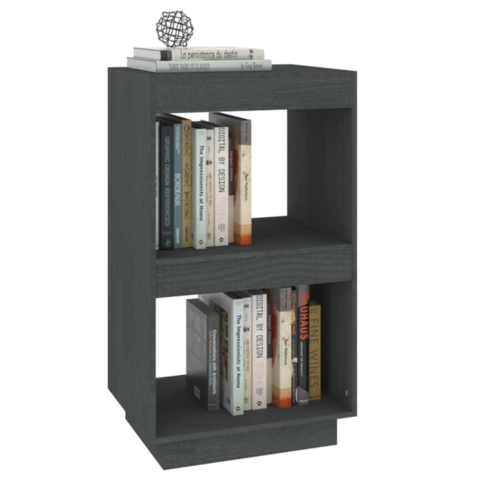Bibliotecă, gri, 40x35x71 cm, lemn masiv de pin - WALTI WALTI