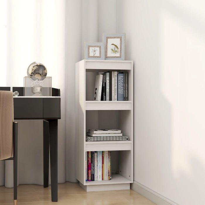 Bibliotecă/Separator cameră, alb, 40x35x103 cm, lemn masiv pin - WALTI WALTI