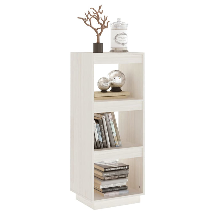 Bibliotecă/Separator cameră, alb, 40x35x103 cm, lemn masiv pin - WALTI WALTI