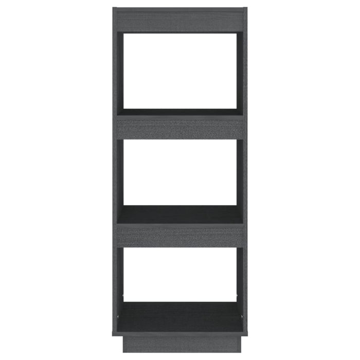 Bibliotecă/Separator cameră gri 40x35x103 cm lemn masiv de pin - WALTI WALTI