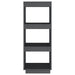 Bibliotecă/Separator cameră gri 40x35x103 cm lemn masiv de pin - WALTI WALTI