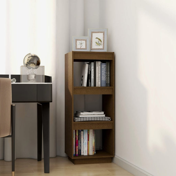Bibliotecă/Separator cameră, maro miere, lemn masiv de pin - WALTI WALTI