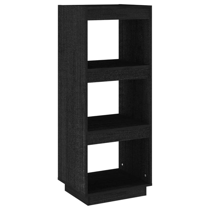 Bibliotecă/Separator cameră negru 40x35x103 cm lemn masiv pin - WALTI WALTI