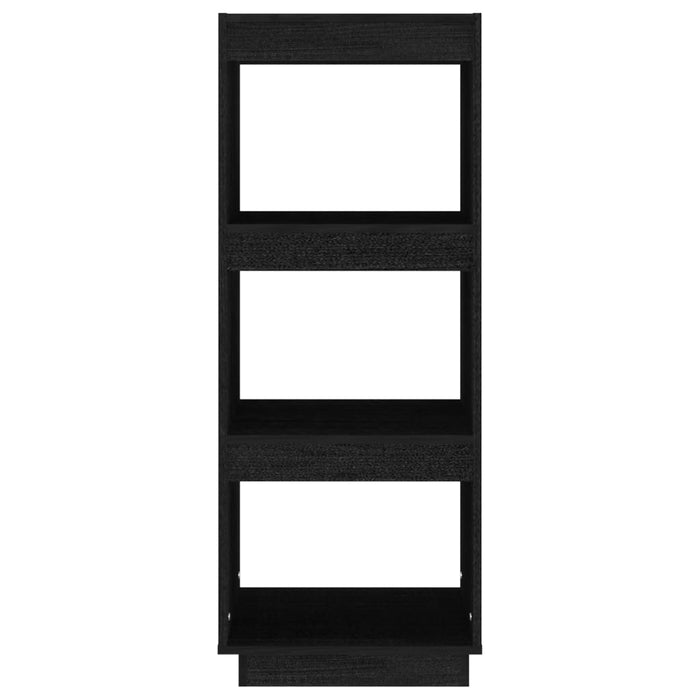 Bibliotecă/Separator cameră negru 40x35x103 cm lemn masiv pin - WALTI WALTI