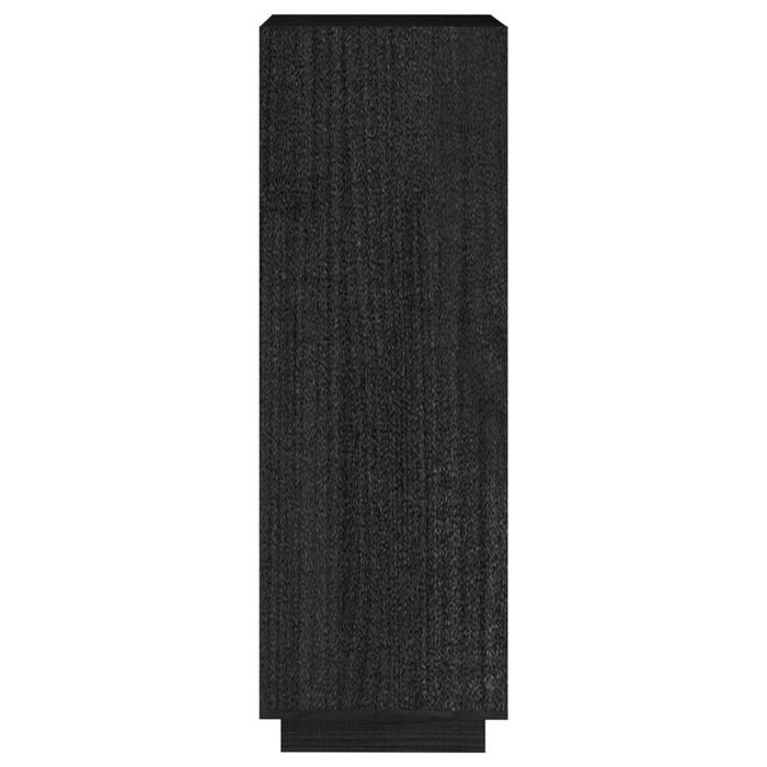 Bibliotecă/Separator cameră negru 40x35x103 cm lemn masiv pin - WALTI WALTI