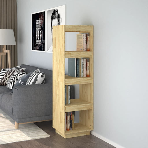 Bibliotecă/Separator cameră, 40x35x135 cm, lemn masiv de pin - WALTI WALTI