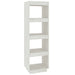 Bibliotecă/Separator cameră, alb, 40x35x135 cm, lemn masiv pin - WALTI WALTI